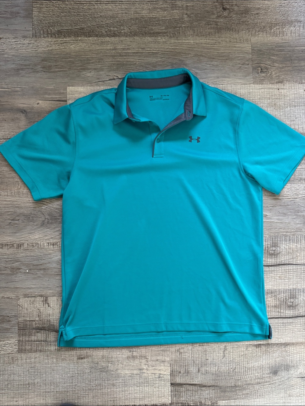 Under Armour heatgear Men's Teal Polo with Contrast Trim